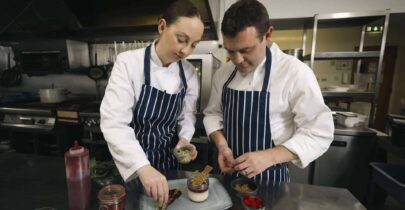 Connemara Sands Chefs working on a dish