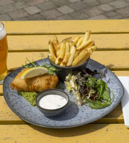 Connemara Sands Fish Chips and Bridewell Beer