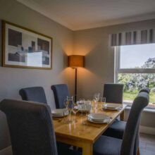 Self catering house dining area