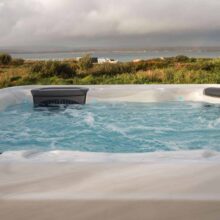 view to the sea from hot-tub