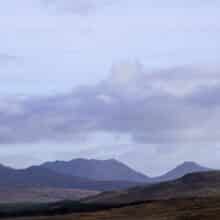 View of the 12 Bens Mountain Range from the Sky Road