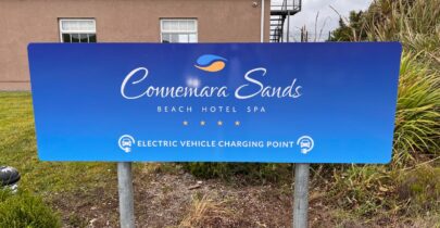 Ev chargers at the Connemara Sands Hotel