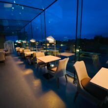 Atmospheric Shot of Galss Dining Area